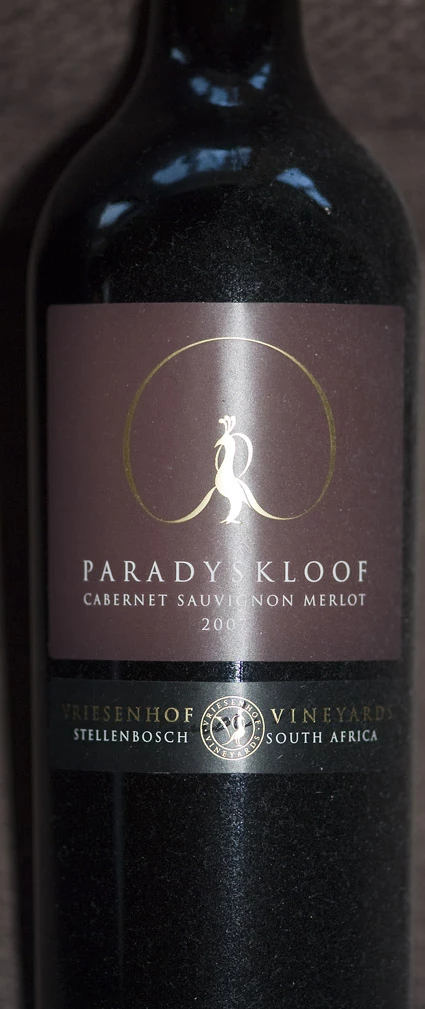 Cabernet Sauvignon Merlot ( Paradyskloof ) 2007