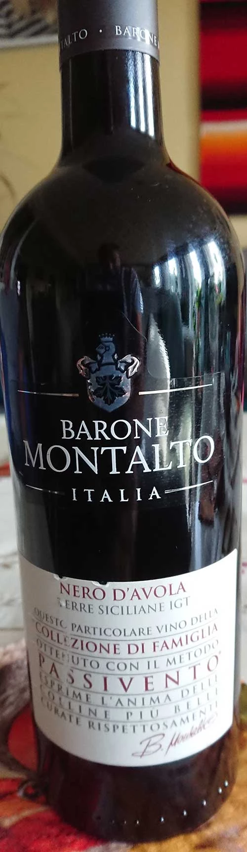 Collectione di Famiglia Nero d`Avola Passivento ( Barone Montalto ) 2011