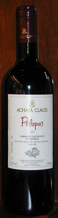 Pelopas Cabernet Sauvignon St. George ( Achaia-Clauss ) 2001