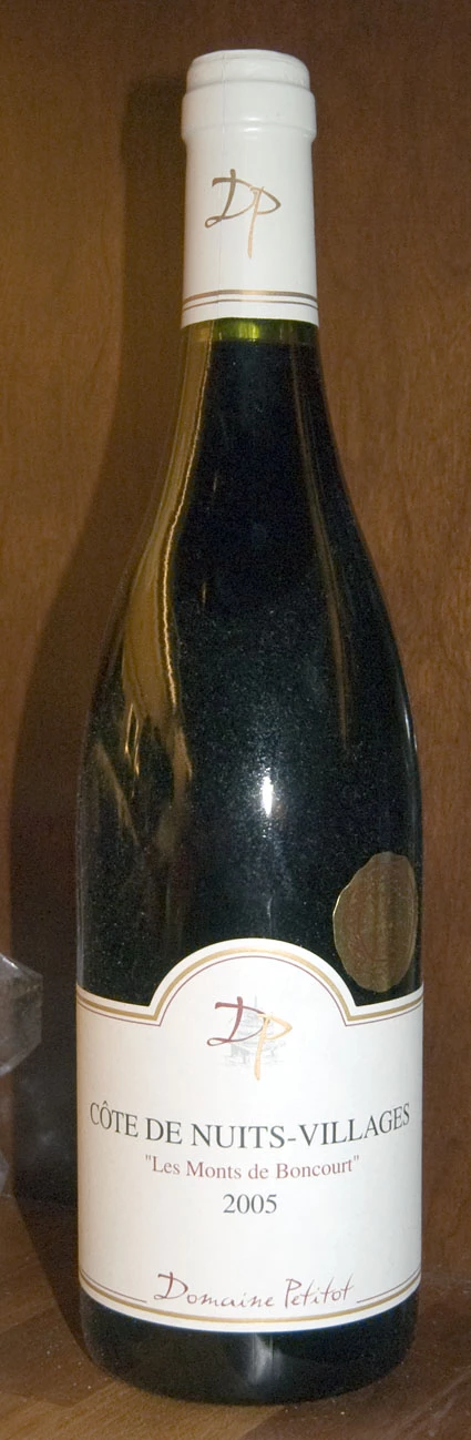 Côte de Nuits Villages Les Monts de Boncourt ( Domaine Petitot ) 2005