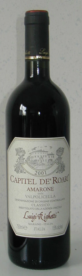 Amarone Capitel de`Roari ( Luigi Righetti ) 2001