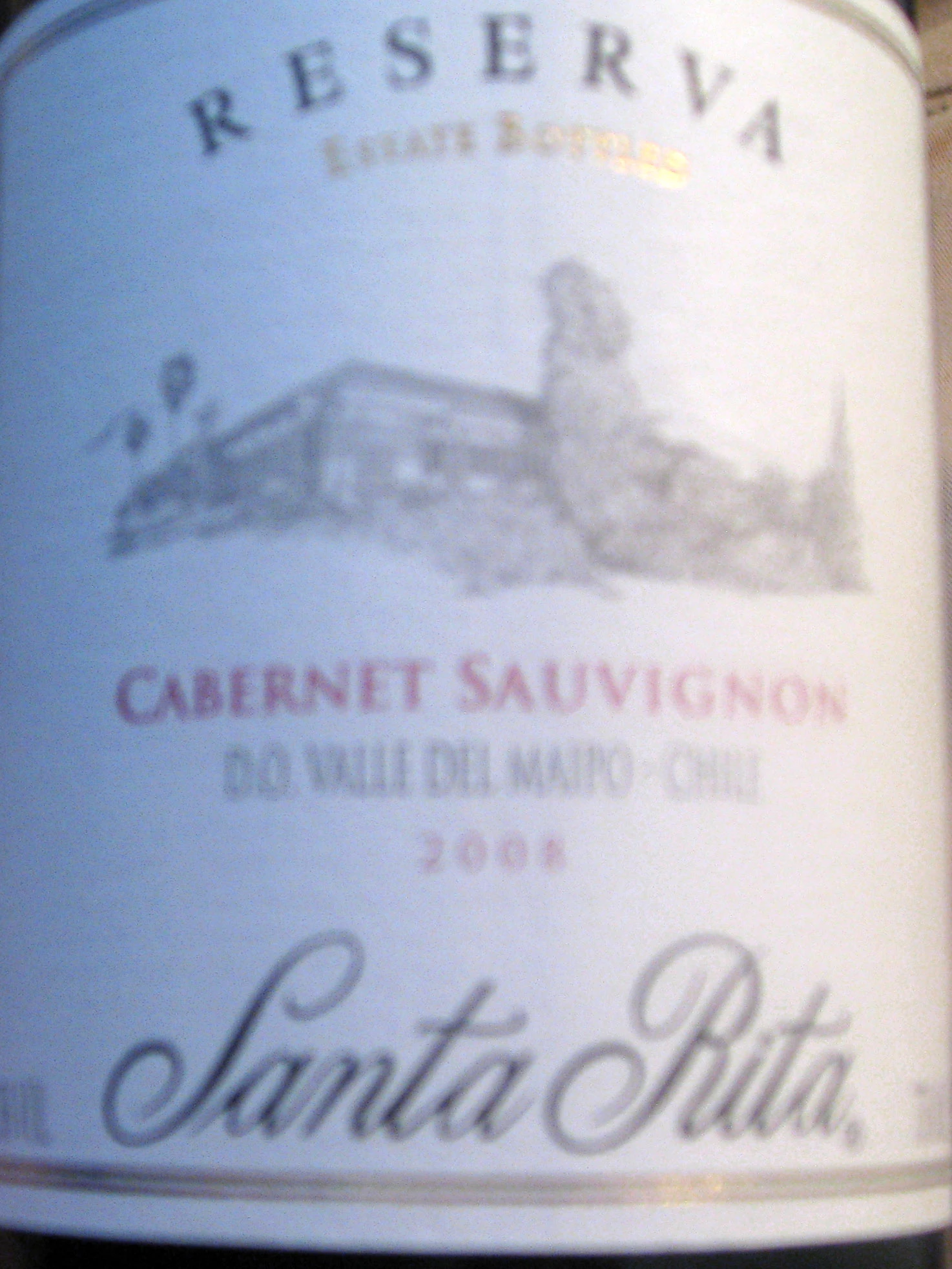 Cabernet Sauvignon Reserva ( Santa Rita ) 2001