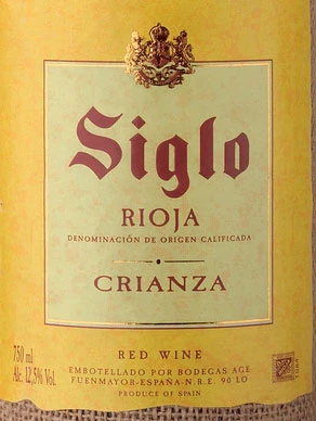 Siglo Saco Crianza ( Bodegas AGE ) 2004