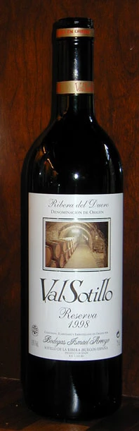 Valsotillo Reserva ( Bodegas Ismael Arroyo ) 1998