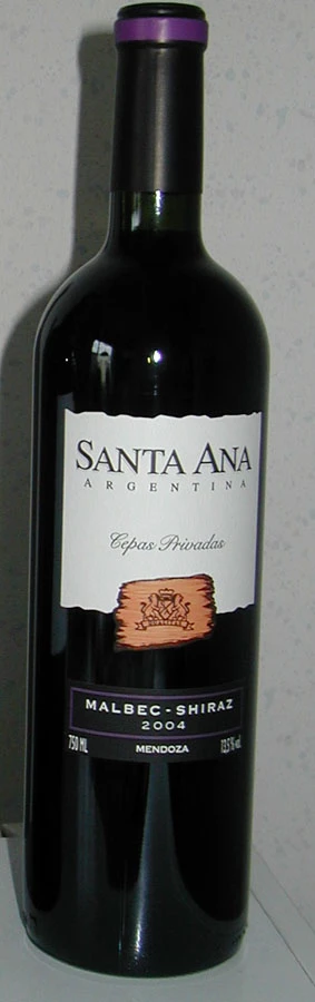 Cepas Privadas Malbec Shiraz ( Bodegas Santa Ana ) 2004
