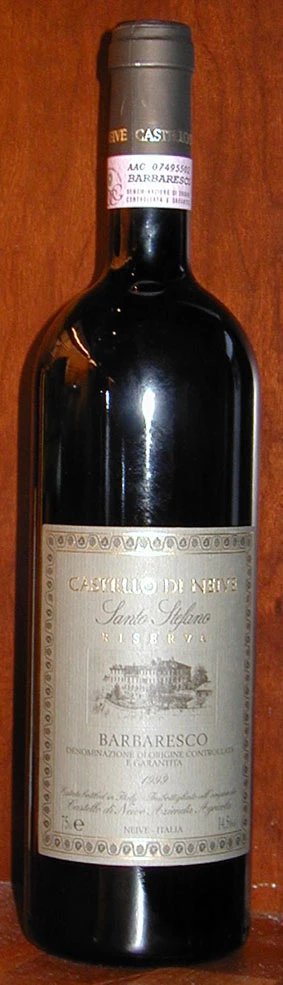 Barbaresco Santo Stefano Riserva ( Castello di Neive ) 1999