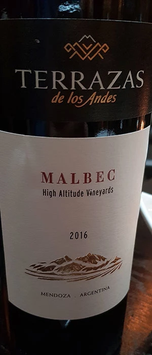 Malbec ( Terrazas de Los Andes ) 2015