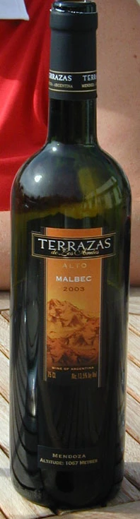 Alto Malbec ( Terrazas de Los Andes ) 2003