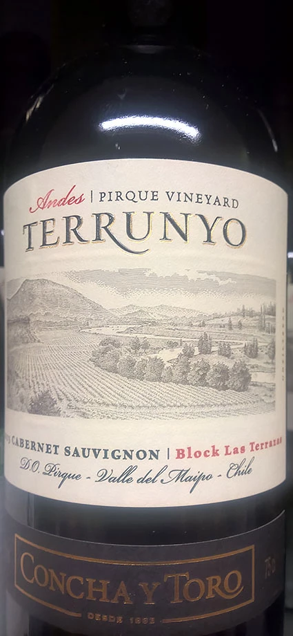 Terrunyo Cabernet Sauvignon ( Concha y Toro ) 2010