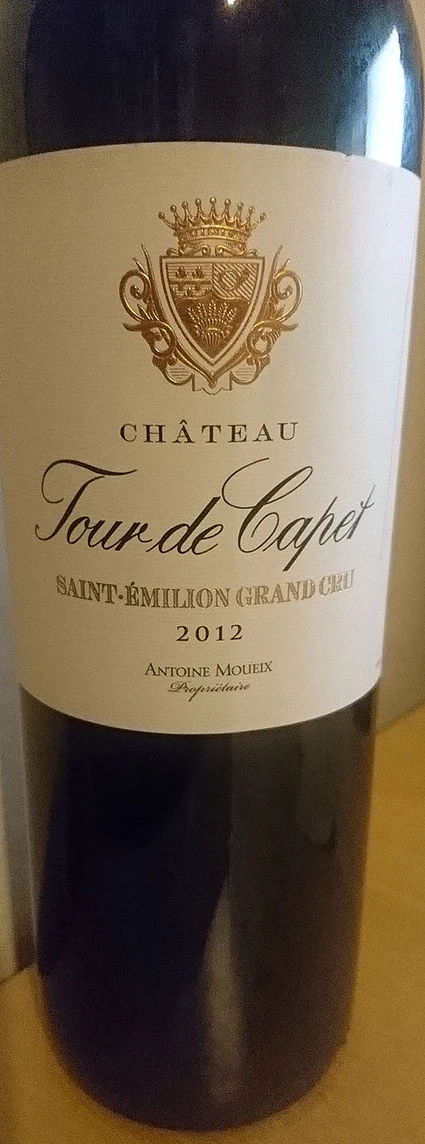 Château Tour de Capet Saint-Emilion Grand Cru ( Château Capet-Guillier ) 2012