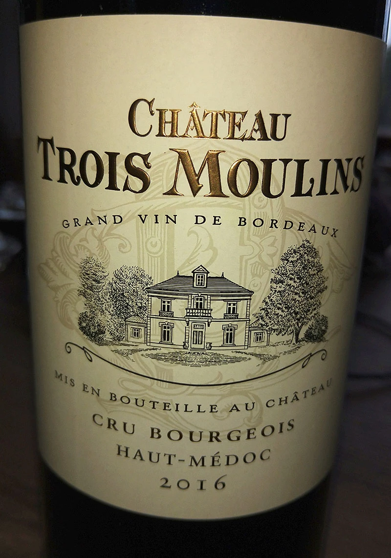 Château Trois Moulines ( Château Cambon La Pelouse ) 2016