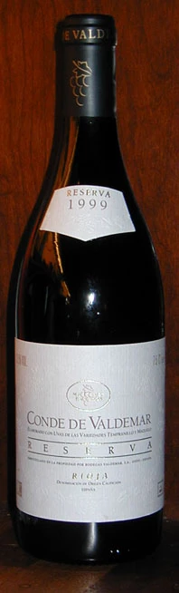 Conde de Valdemar Reserva ( Bodegas Valdemar ) 1999