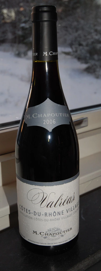 Côtes du Rhône Villages Valréas ( M.Chapoutier ) 2005