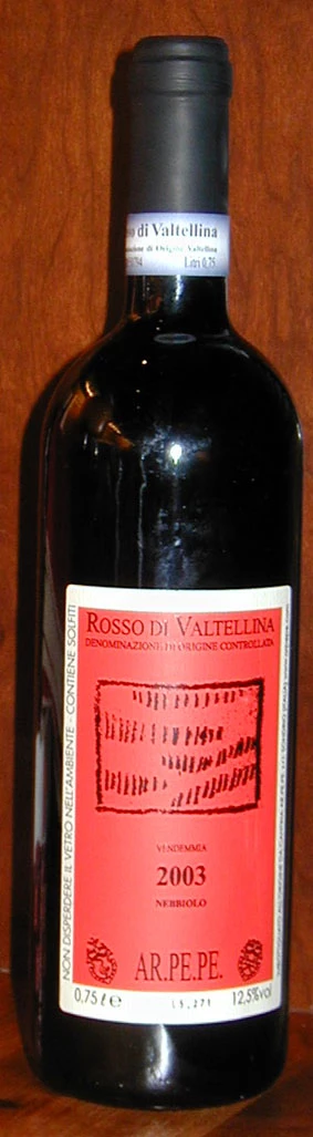 Rosso de Valtellina ( Cant. ar.Pe.Pe ) 2012
