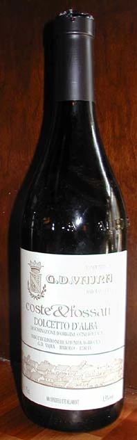 Dolcetto d`alba Coste and Fossati ( Vajra ) 2001