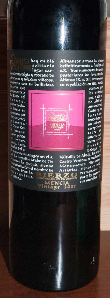 Castro Ventosa ( Bodegas y Viñedos Castro Ventosa ) 2007