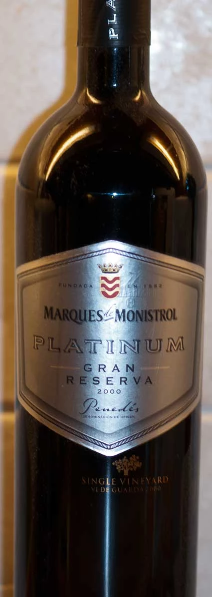 Platinum Gran Reserva ( Marqués de Monistrol ) 2000