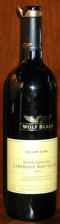 Yellow Label Cabernet Sauvignon ( Wolf Blass ) 2003