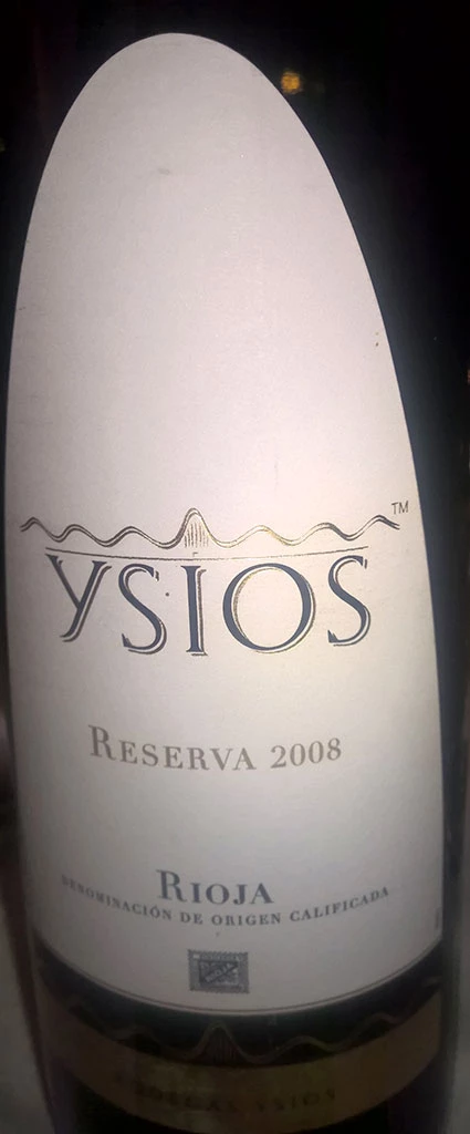 Ysios Reserva ( Bodegas Ysios ) 2000